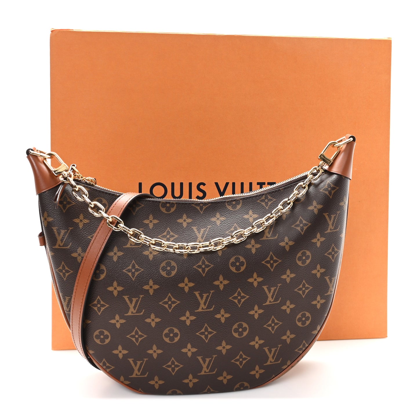 Reverse Monogram Loop Hobo