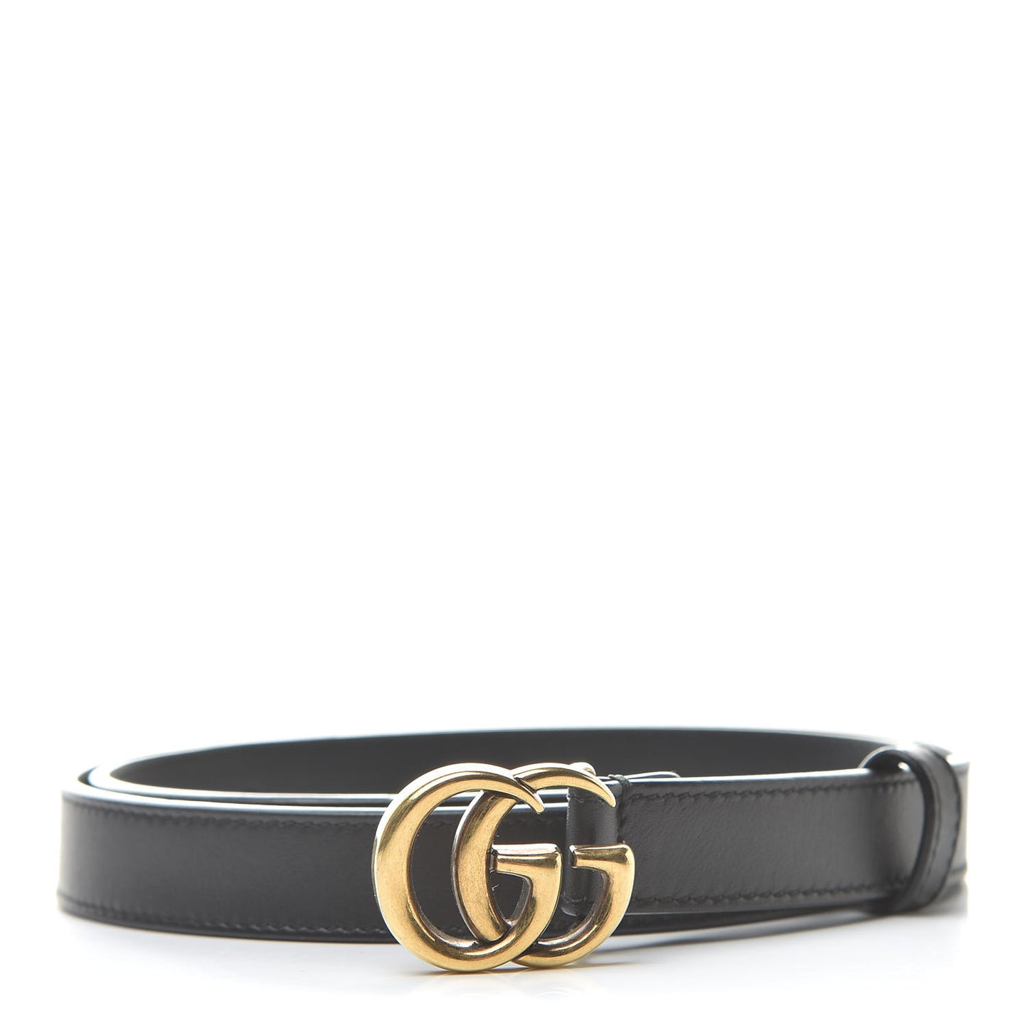 Calfskin Double G 20mm Belt 80 32 Black