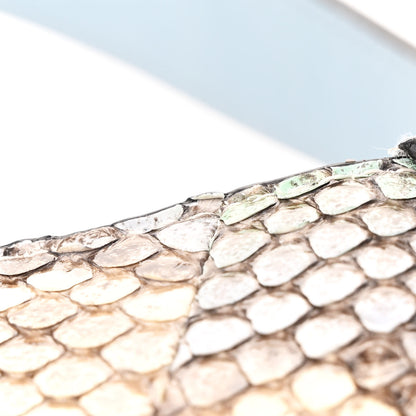 Gucci Snakeskin Ostrich Calfskin Small Jackie 1961 Hobo Blue Multicolor 12 of 12