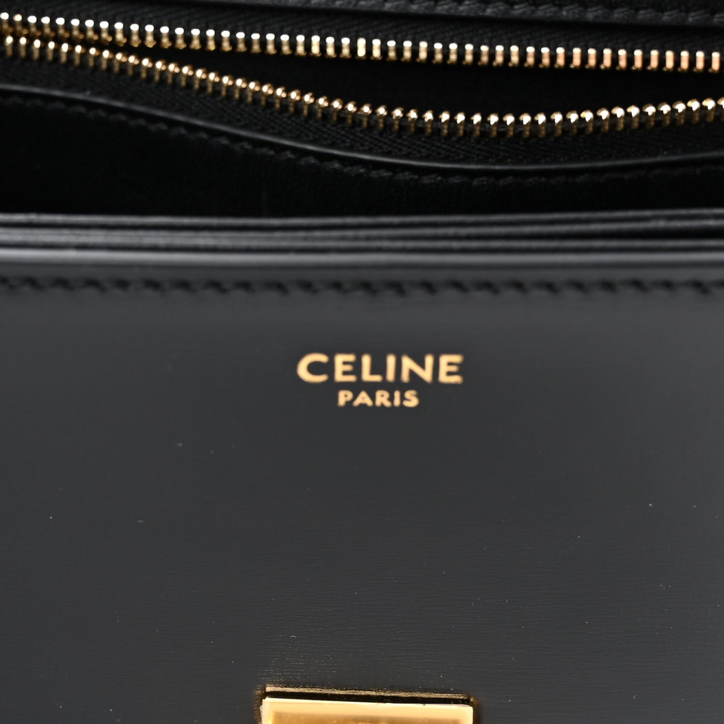Shiny Calfskin Teen Triomphe Black