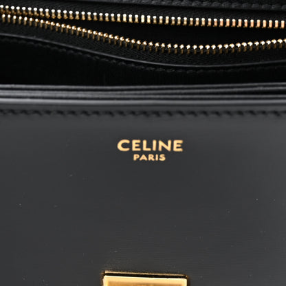 Celine Shiny Calfskin Teen Triomphe Black 6 of 9