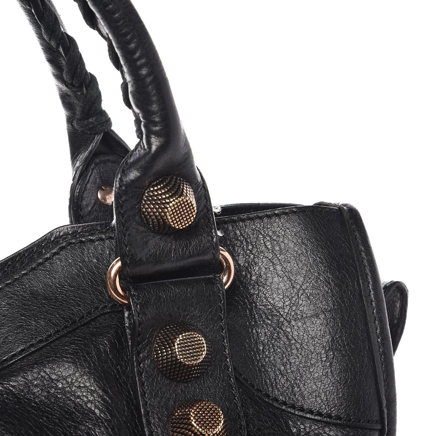 Agneau Giant 21 Rose Gold Hardware City Black