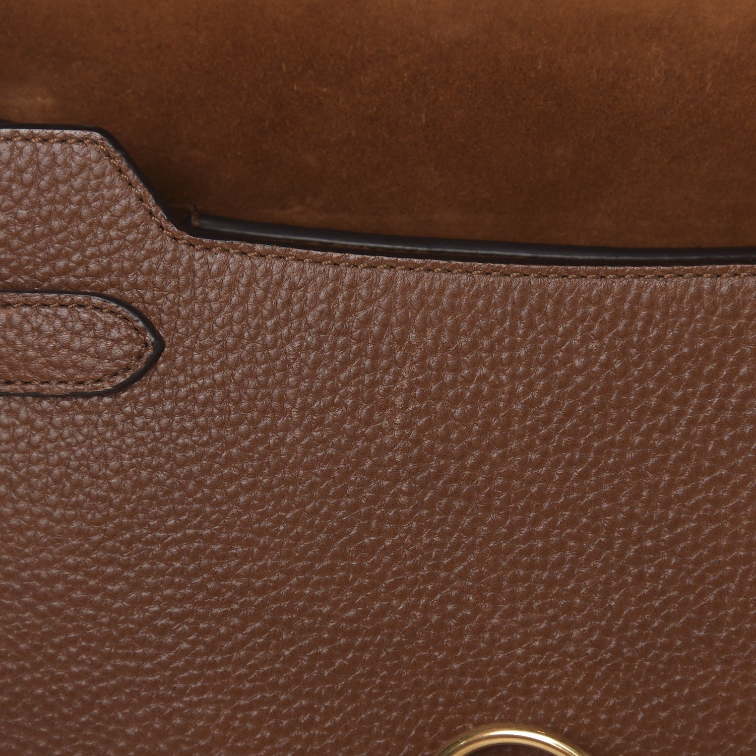 Mulberry Small Classic Grain Calfskin Amberley Satchel Oak 8 of 11