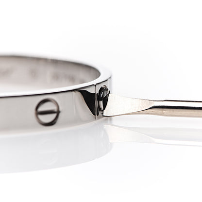 Cartier 18K White Gold LOVE Bracelet 16 6 of 8