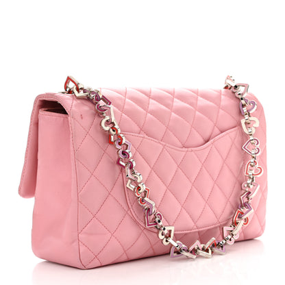 Chanel Lambskin Medium Heart Valentine Flap Pink 3 of 16