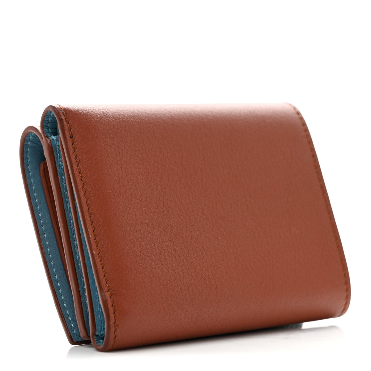 Loewe X HOWL'S MOVING CASTLE Calfskin Heen Trifold Wallet Rust 3 of 11
