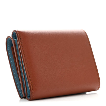 Loewe X HOWL'S MOVING CASTLE Calfskin Heen Trifold Wallet Rust 3 of 11