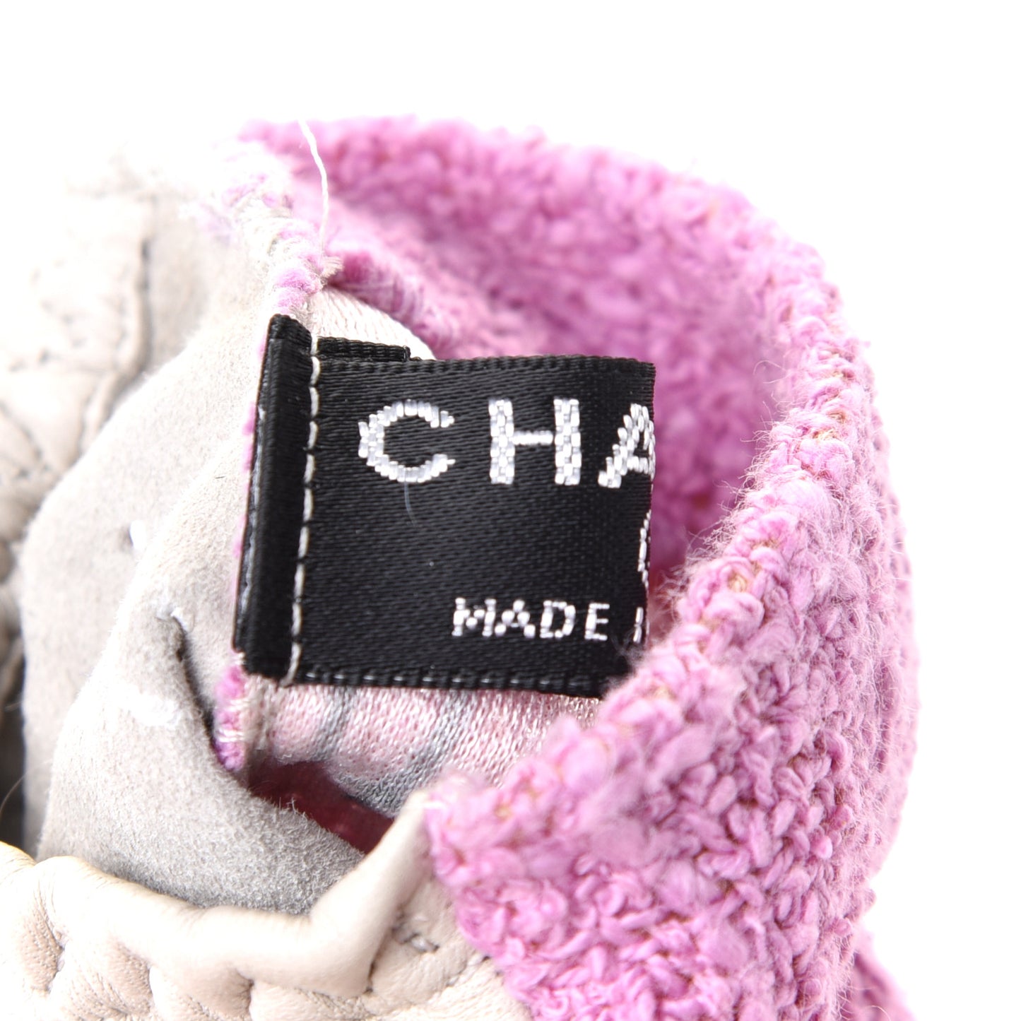 Tweed CC Fingerless Gloves 6.5 Purple