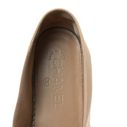 Chanel Lambskin Quilted CC Espadrilles 41 Beige 7 of 9
