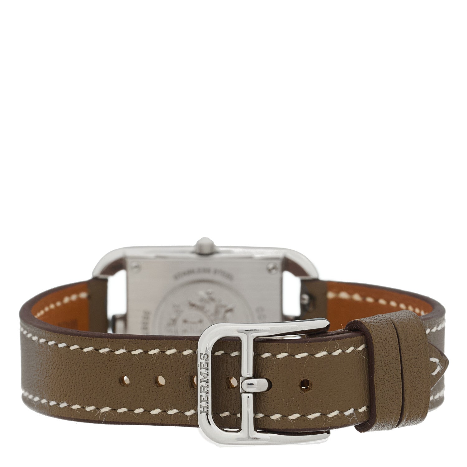 Hermes Stainless Steel Swift 23mm Cape Cod Quartz Watch Etoupe 3 of 5