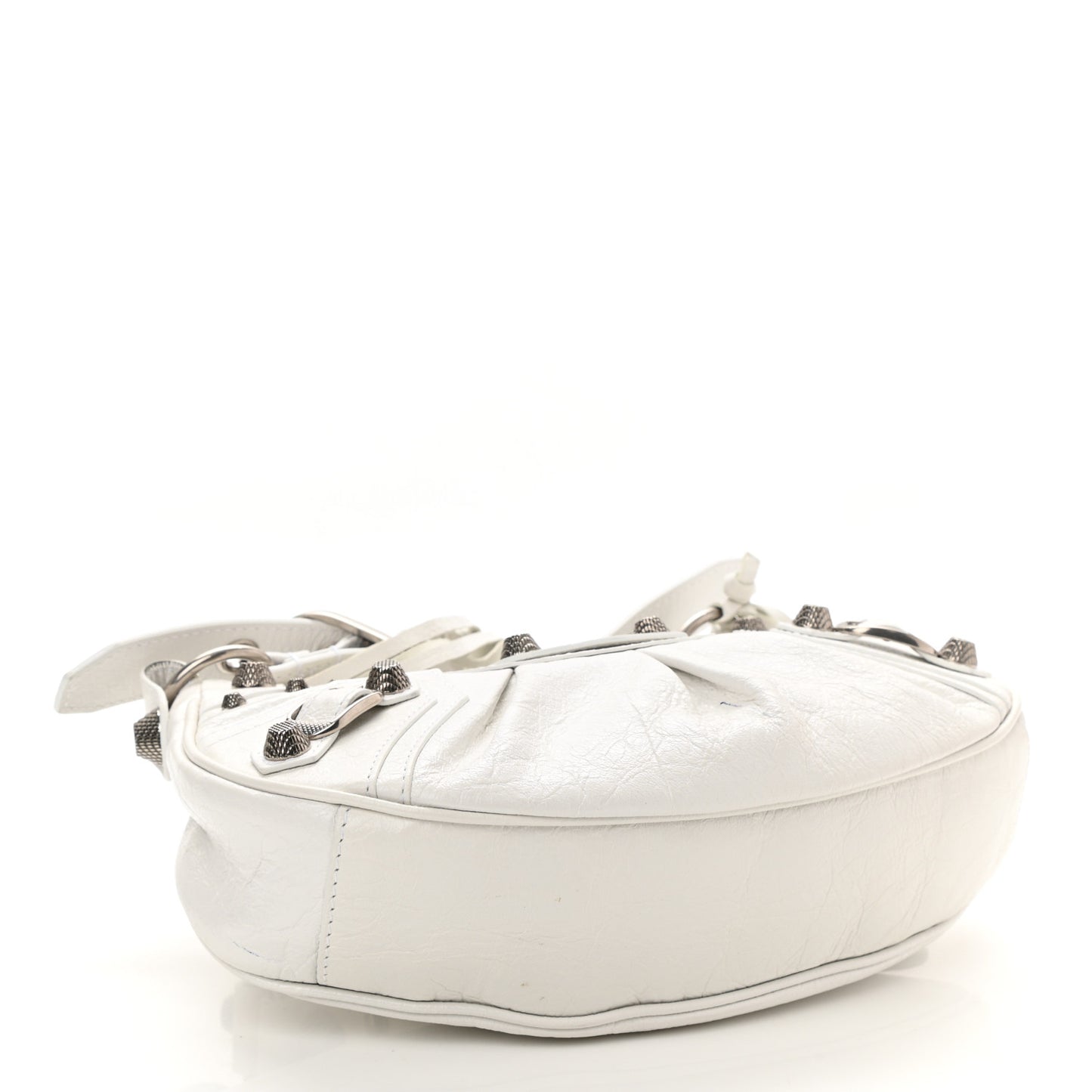 Agneau Arena Le Cagole Shoulder Bag XS Optic White