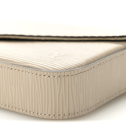 Louis Vuitton Epi Felicie Pochette Chain Wallet Galet 19 of 19