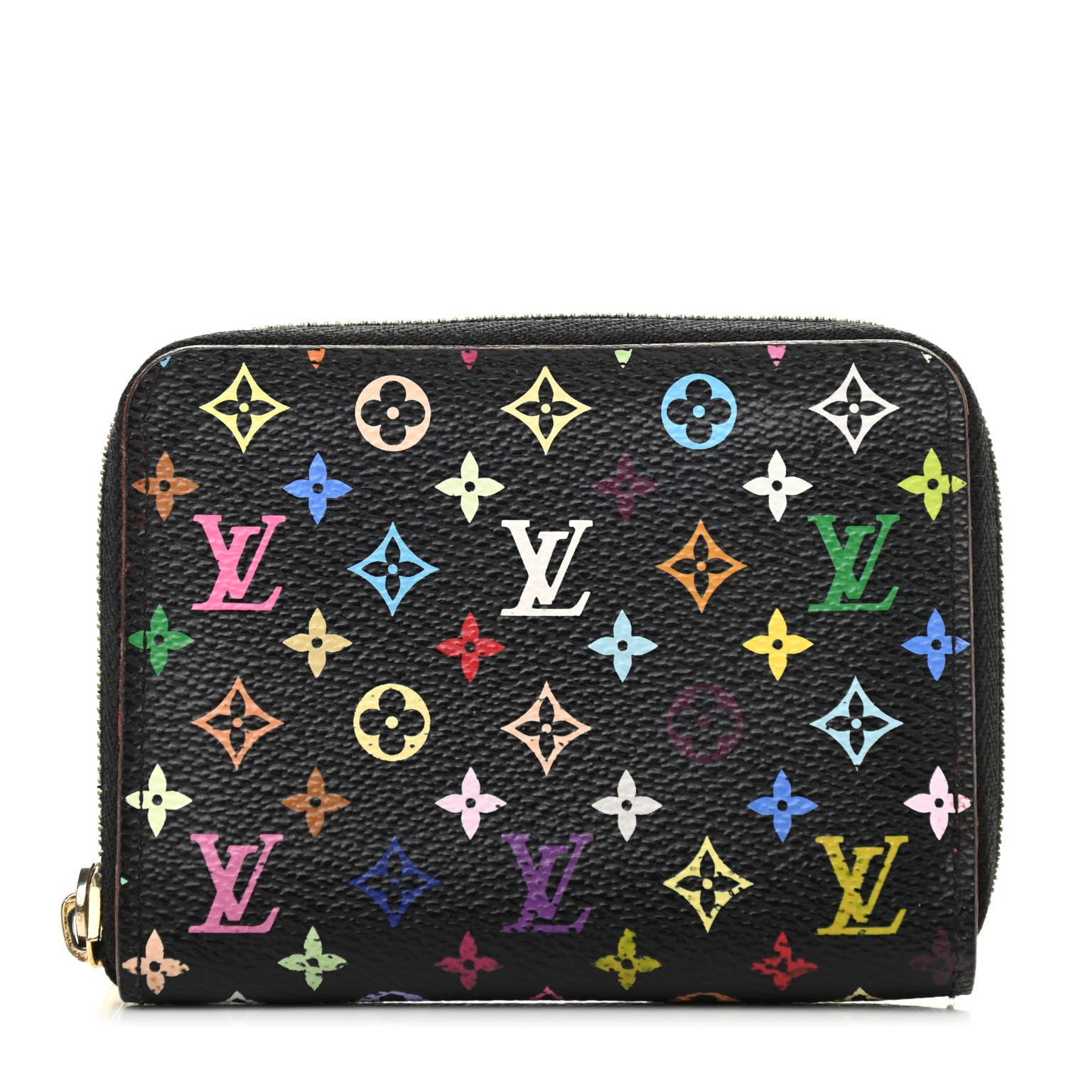 Louis Vuitton Monogram Multicolor Zippy Coin Purse Black Grenade 1 of 9