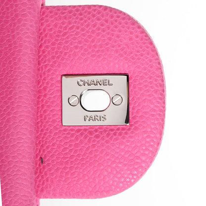 Chanel Iridescent Caviar Jumbo Double Flap Hot Pink 9 of 9
