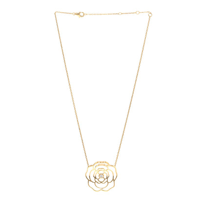 Chanel 18K Yellow Gold Diamond Pétales de Camélia Necklace 3 of 5