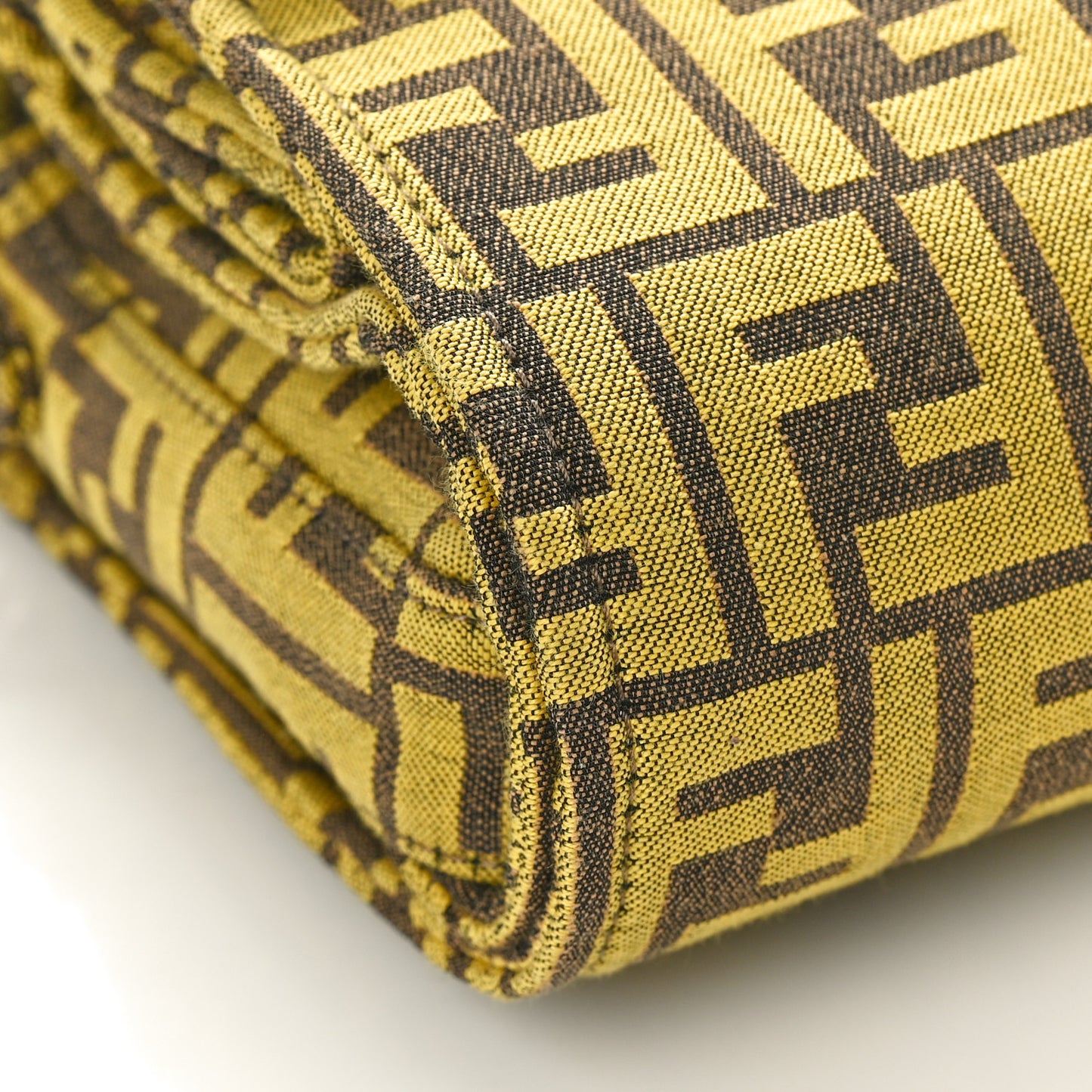 x FRGMT Woven Fabric Jacquard FF Embroidered Baguette Foldable Tote Mimosa