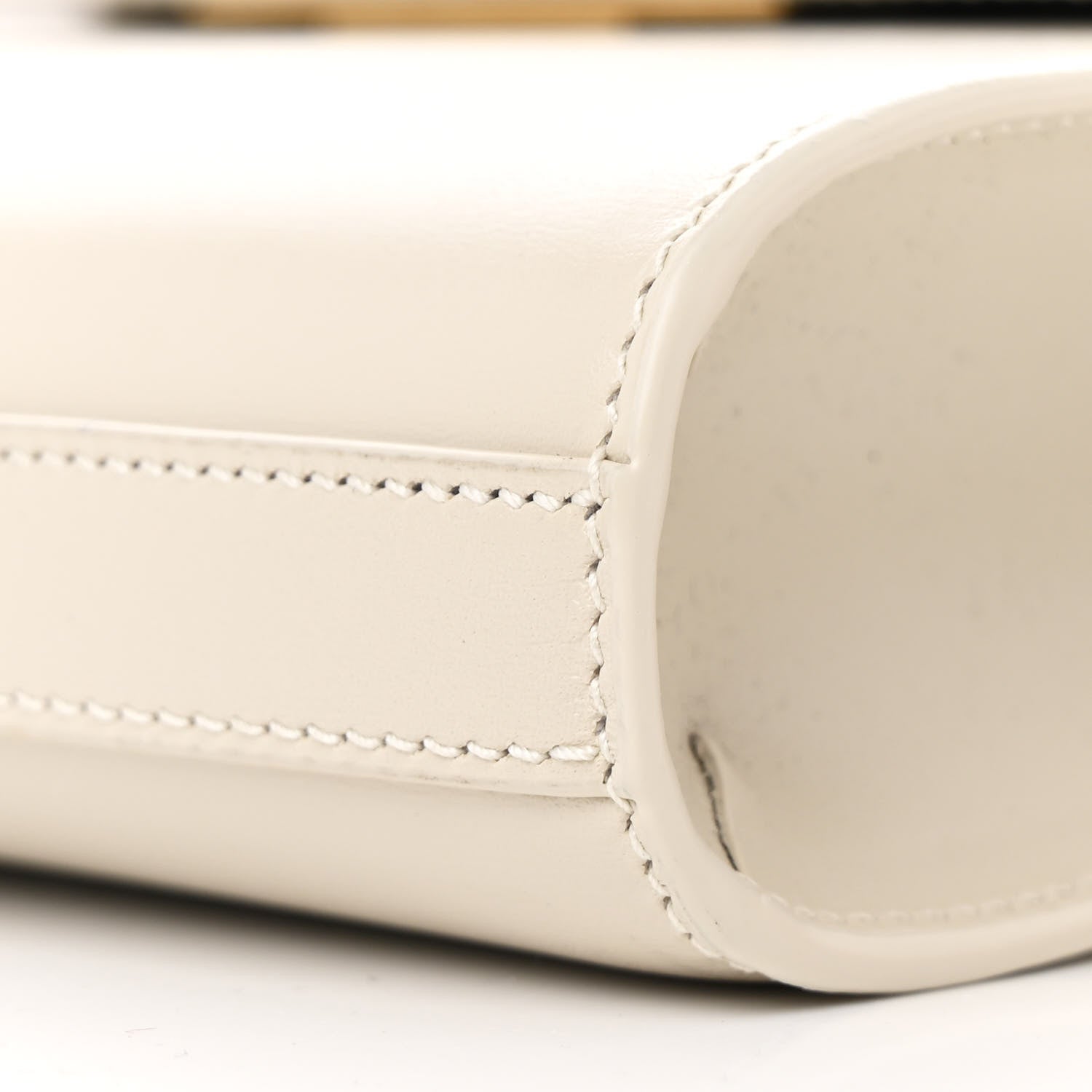 Saint Laurent Smooth Calfskin Mini Manhattan Shoulder Bag Blanc Vintage 10 of 10