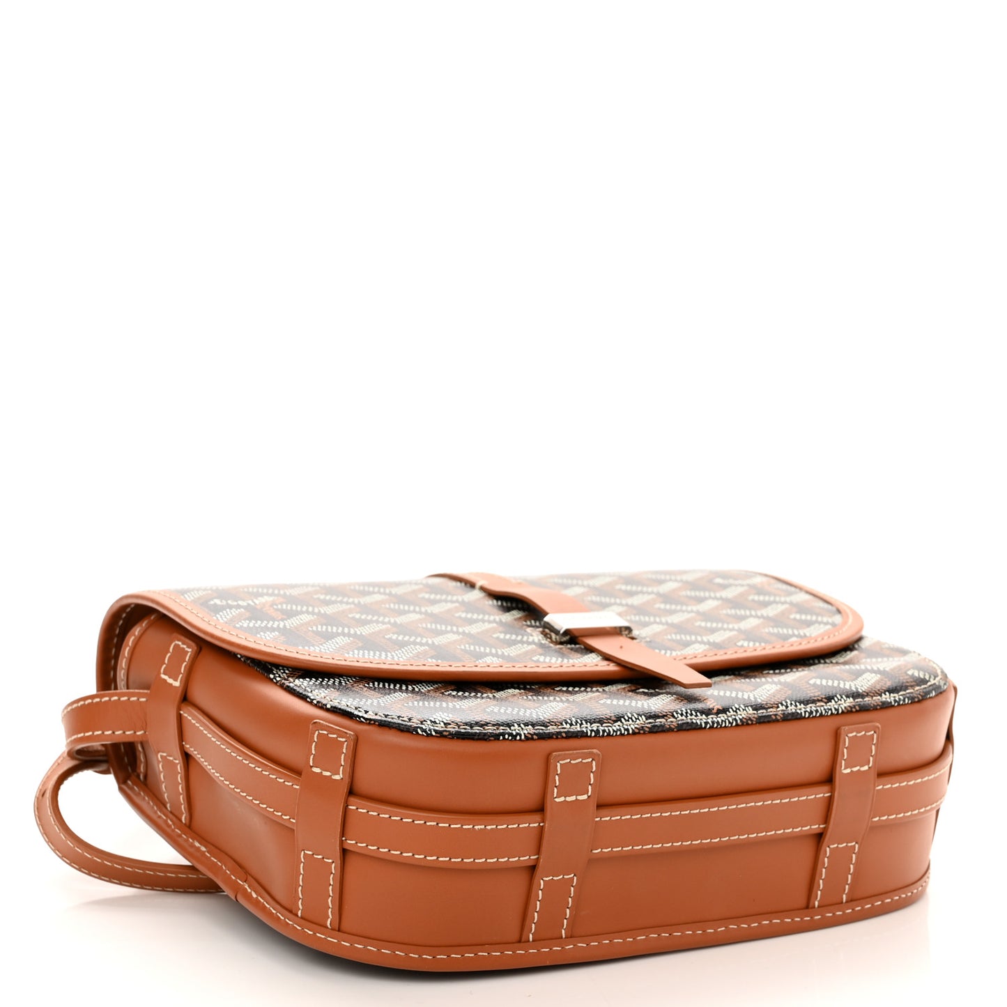 Goyardine Belvedere II PM Messenger Bag Black Gold