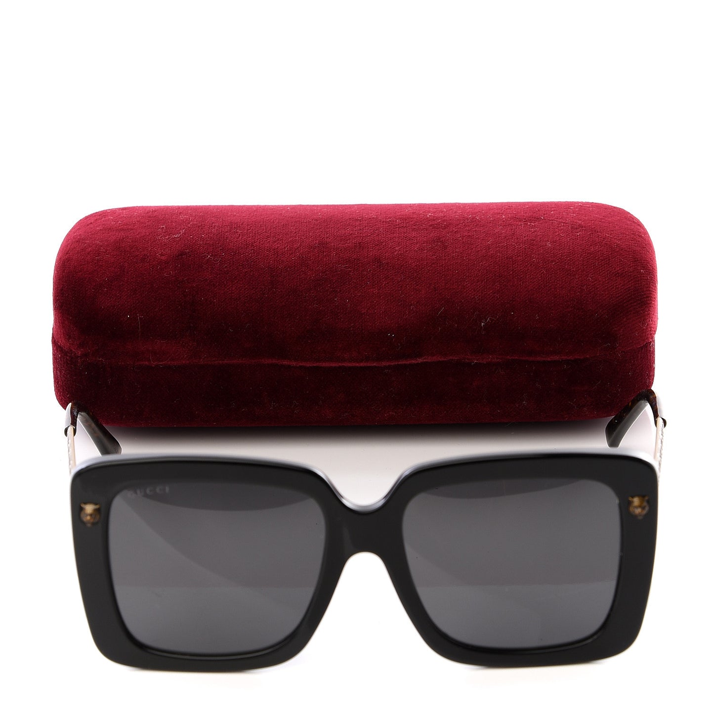 Oversize Square Sunglasses GG0216SA Black