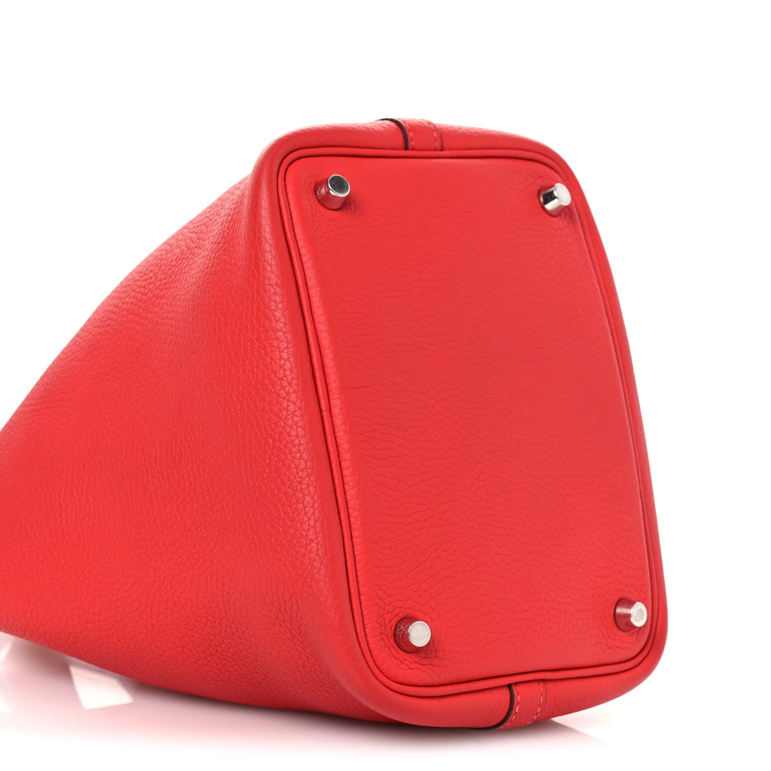 Hermes Taurillon Clemence Picotin Lock 18 PM Rouge Tomate 9 of 11