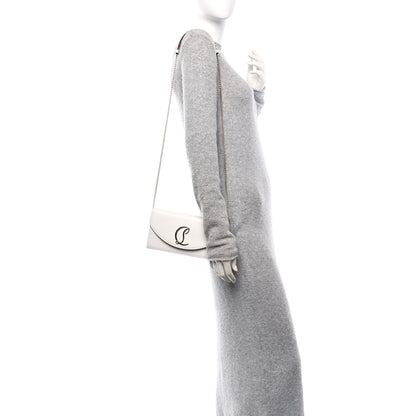 Christian Louboutin Calfskin Loubi54 Crossbody Clutch White 2 of 15
