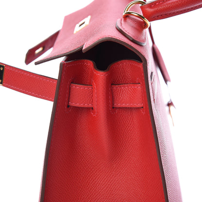 Hermes Epsom Kelly Sellier 28 Rouge Casaque 19 of 40