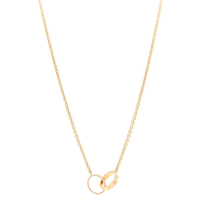 Cartier 18K Yellow Gold Interlocking LOVE Necklace 1 of 5