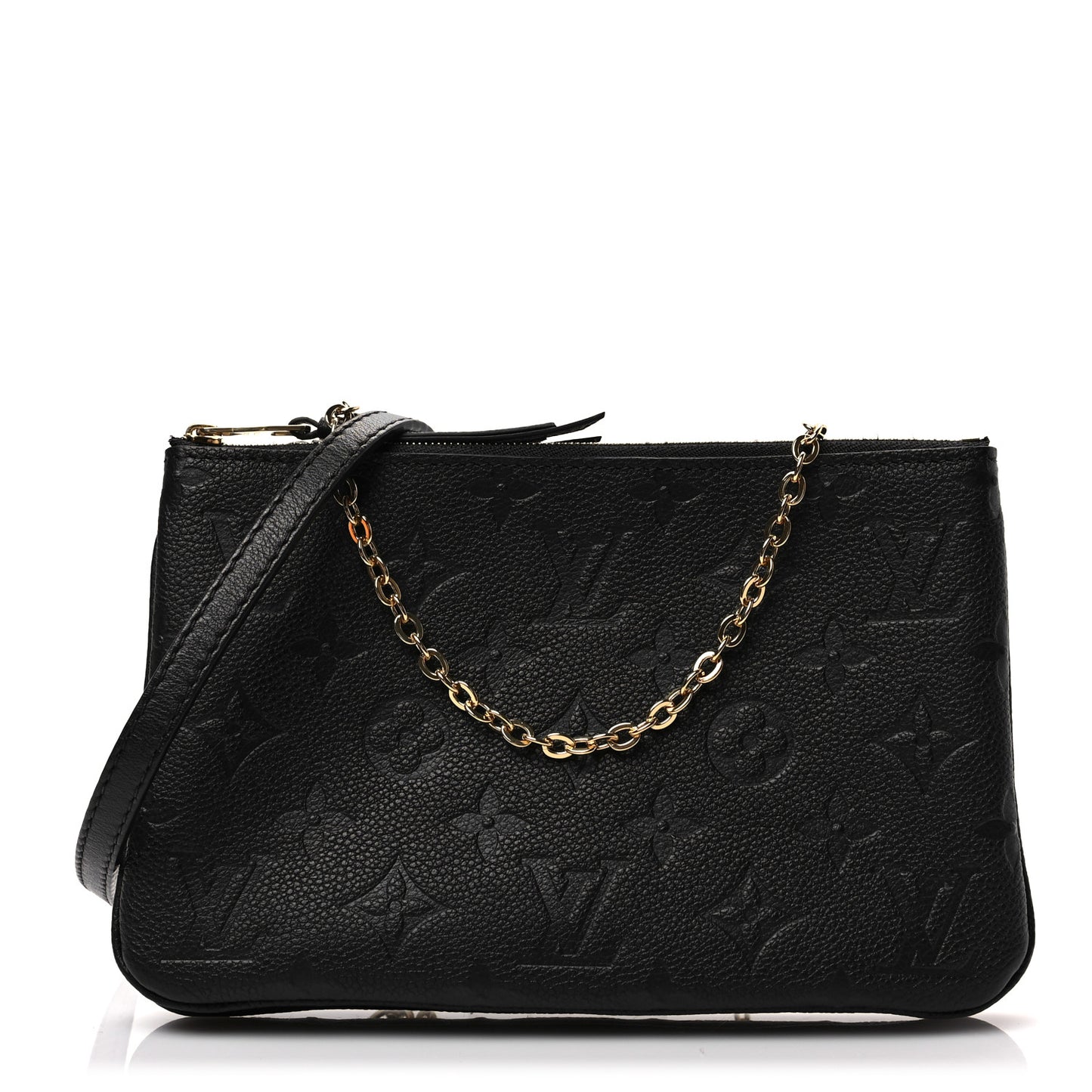 Empreinte Double Zip Pochette Black