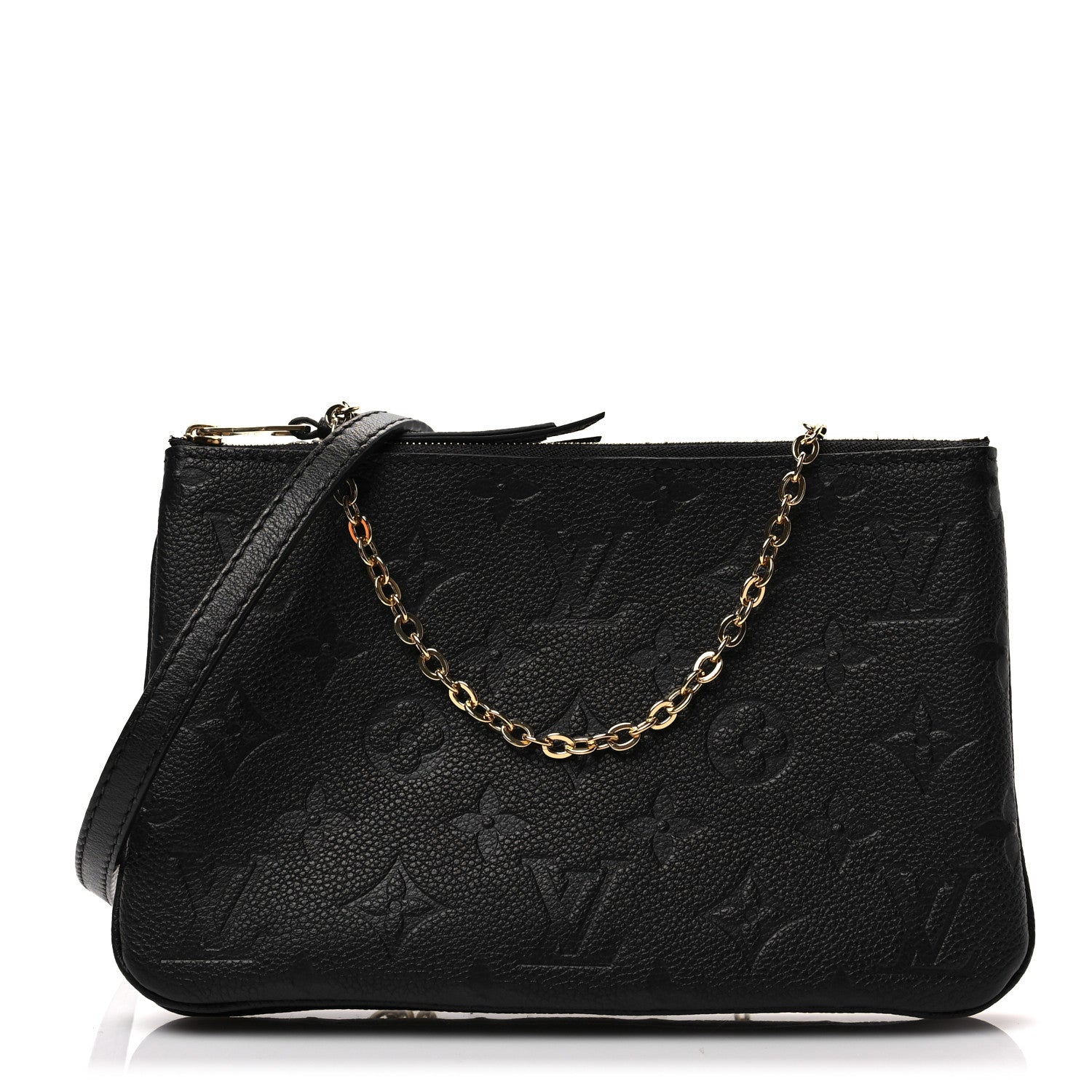 Louis Vuitton Empreinte Double Zip Pochette Black 1 of 7