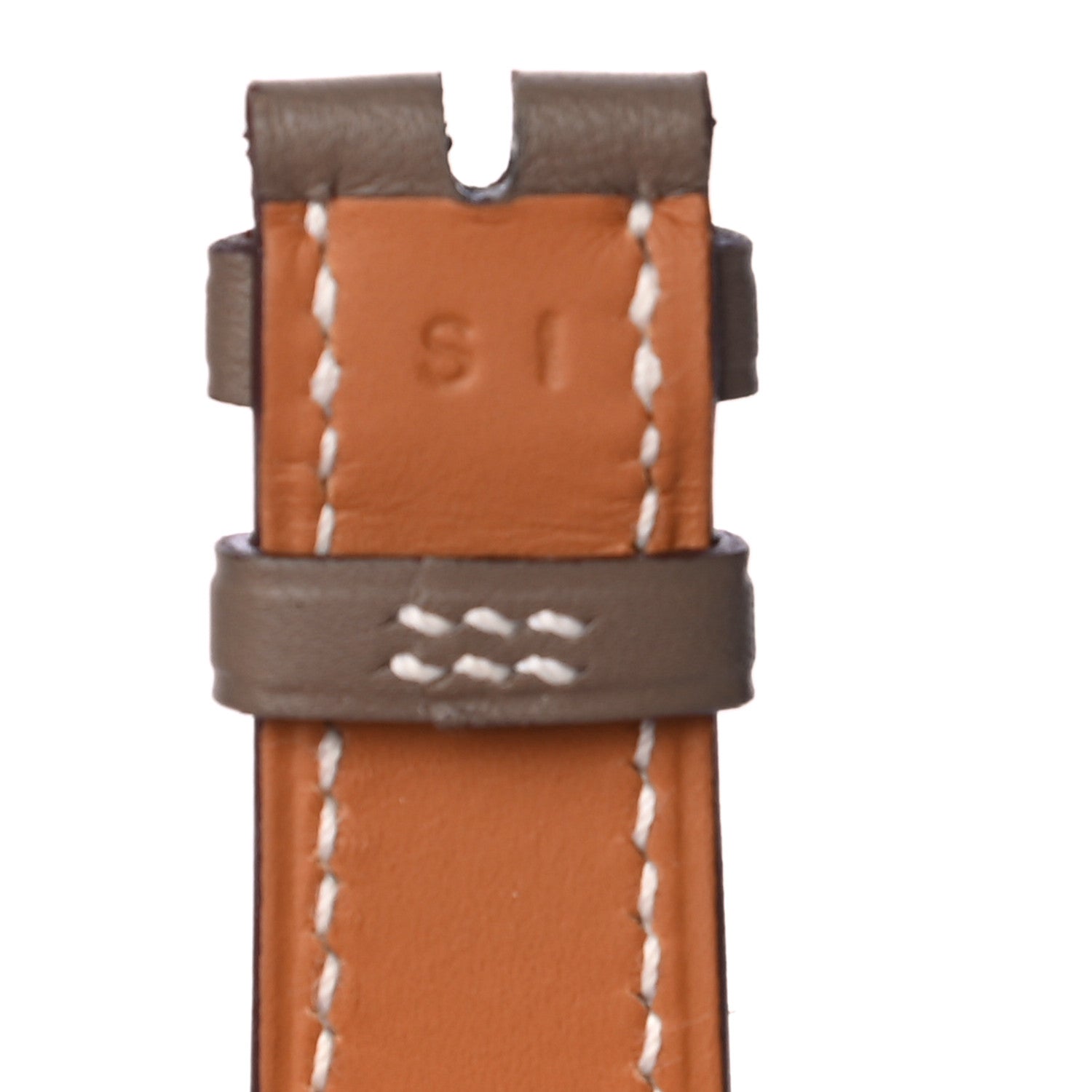 Hermes Swift Heure H Watch PM Strap Etoupe 3 of 5