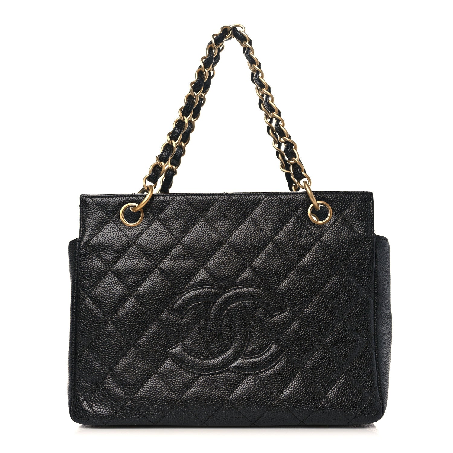 Chanel Caviar Quilted Petit Timeless Tote PTT Black 1 of 10