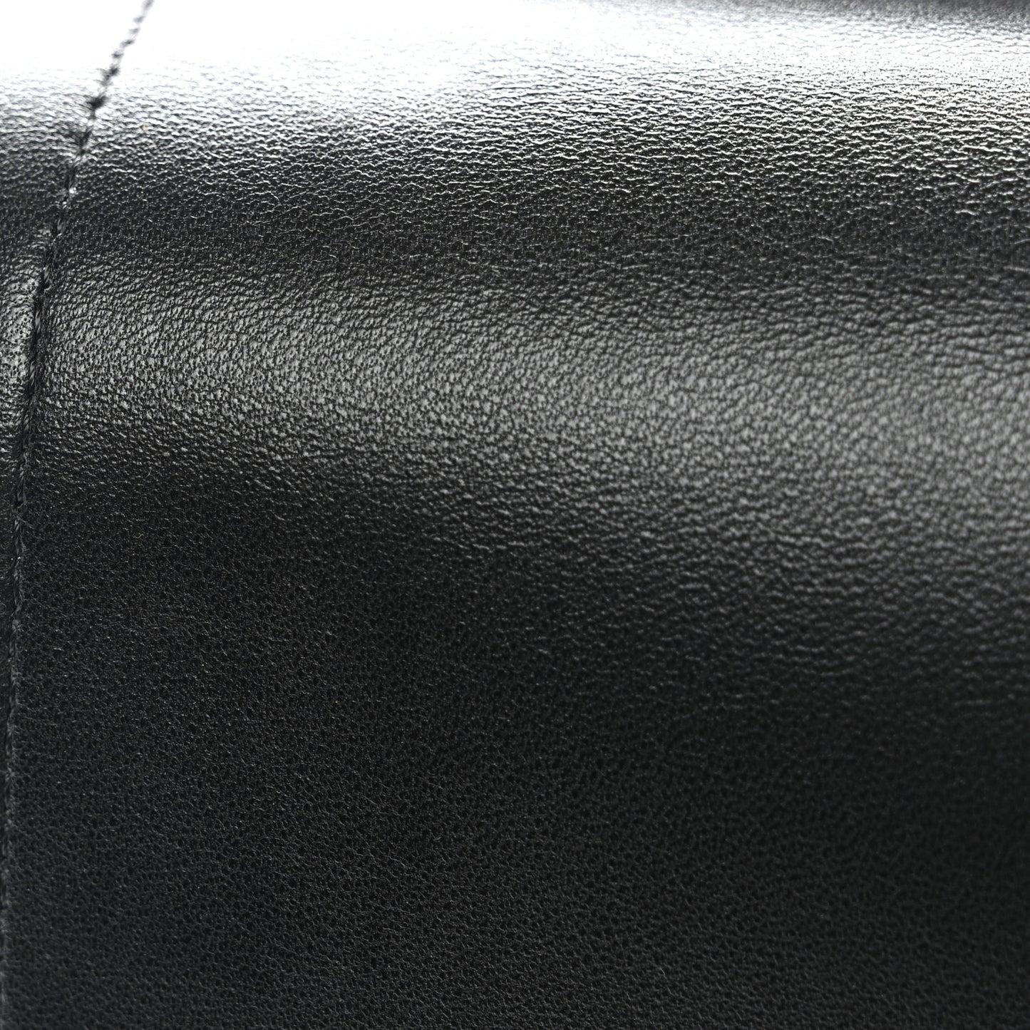 Lambskin Quilted Jumbo Double Flap Black