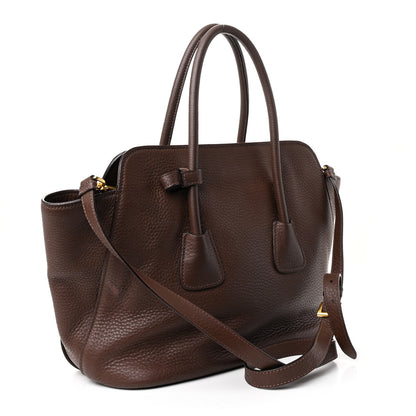 Prada Vitello Daino Shopping Tote Bruciato 3 of 11