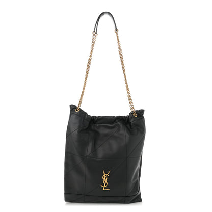 Saint Laurent Lambskin Matelasse Monogram Medium Jamie 4.3 Pochon Black 1 of 12