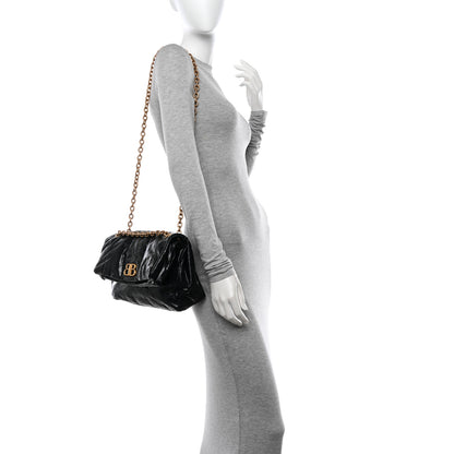 Balenciaga Arena Calfskin Small Monaco Chain Shoulder Bag Black 2 of 10