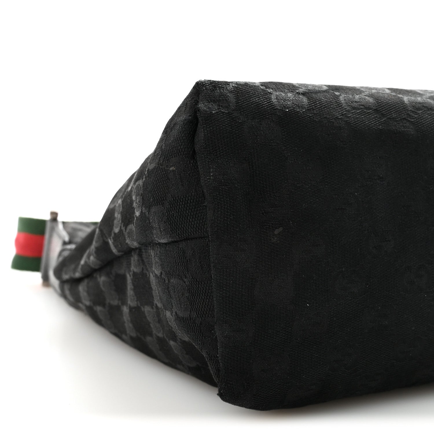 Gucci Monogram Web Medium Flat Messenger Bag Black 9 of 10