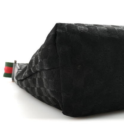 Gucci Monogram Web Medium Flat Messenger Bag Black 9 of 10