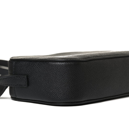Balenciaga Signature Grained Calfskin Logo XS Ville Camera Bag Black White 5 of 10