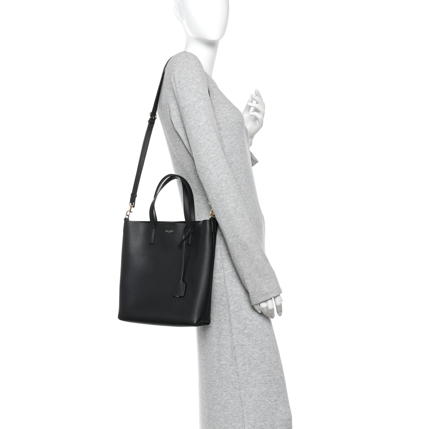 Calfskin Toy Shopping Tote Black