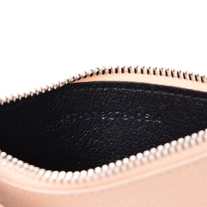 Saint Laurent Grained Calfskin 5 Fragments Zip Pouch Card Holder Nude Powder 7 of 11