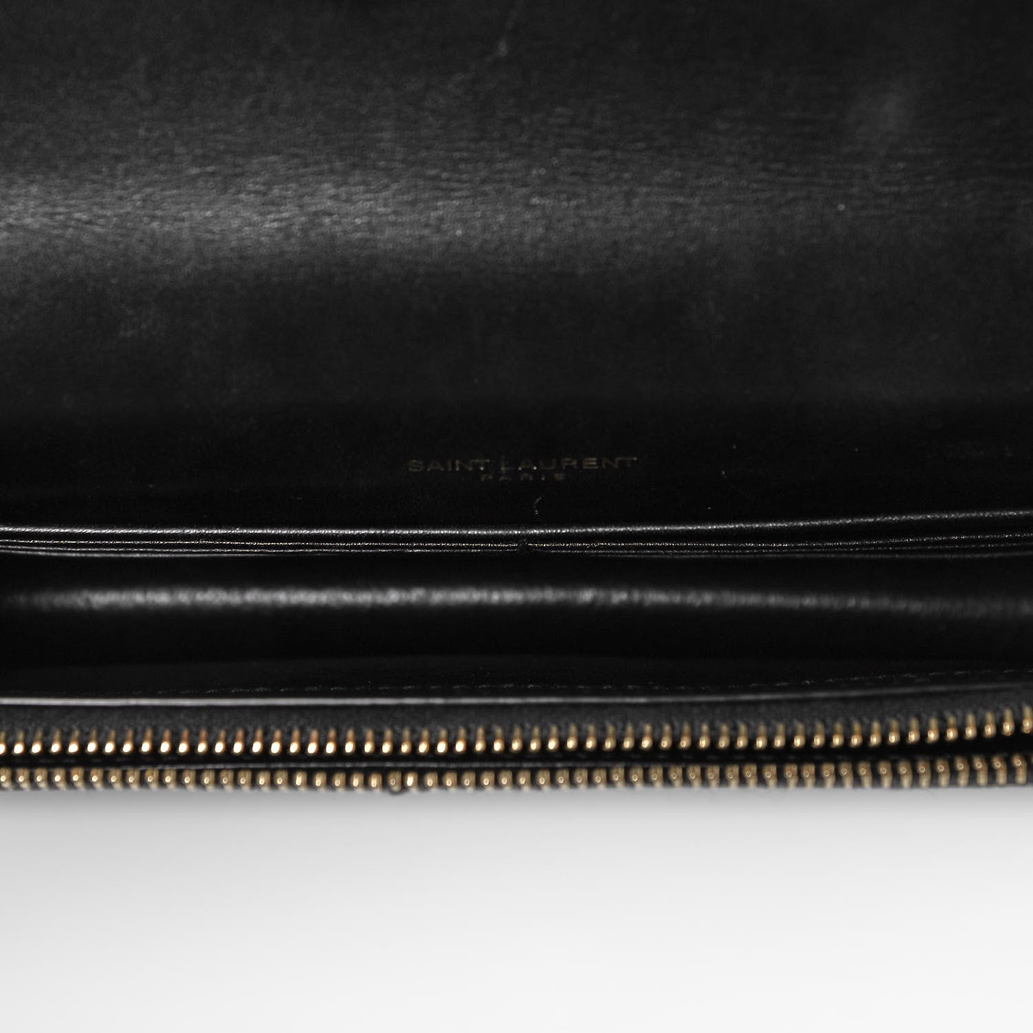 Saint Laurent Smooth Calfskin Classic Monogram Kate Tassel Chain Wallet Black 5 of 9