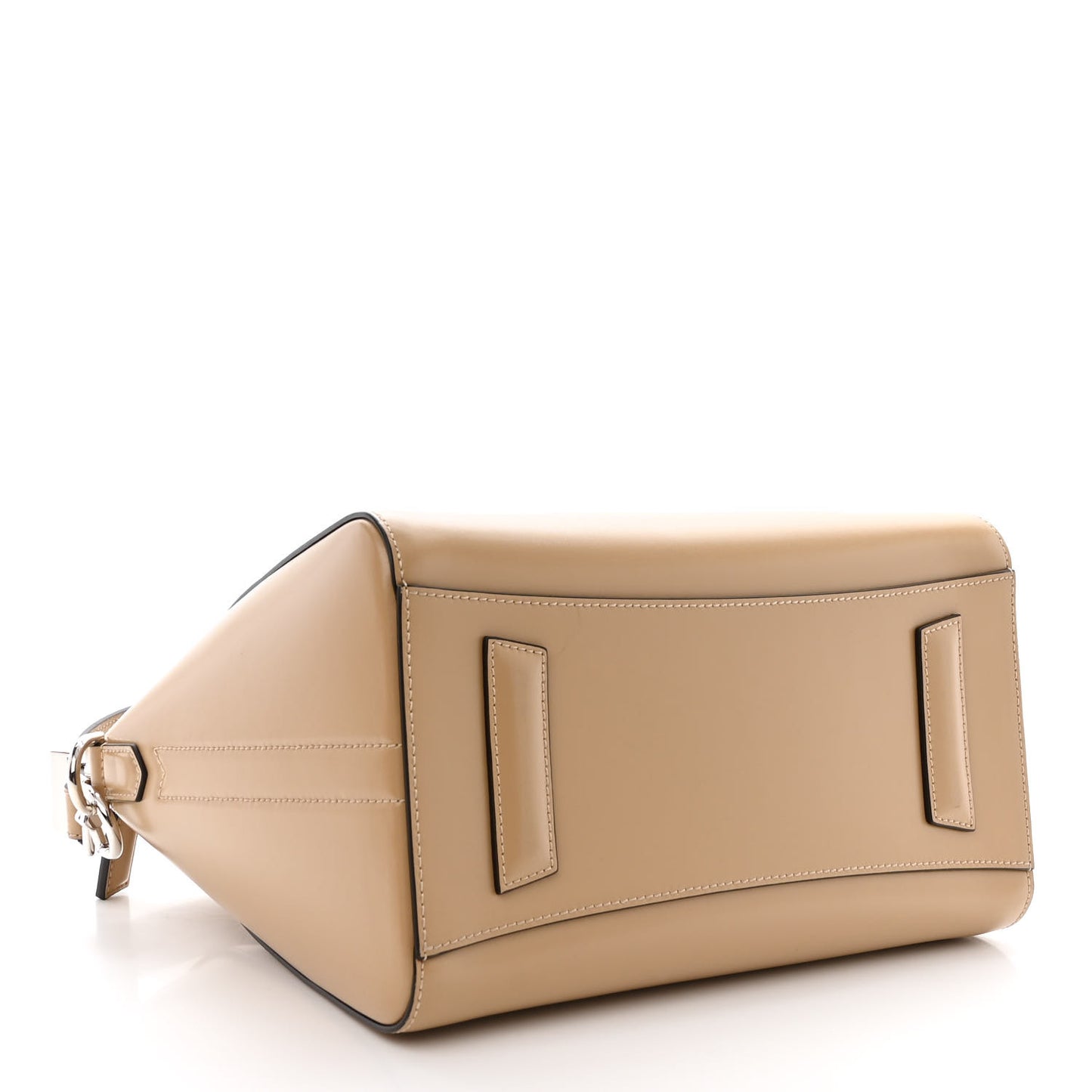 Shiny Lord Calfskin Small Antigona Beige Cappuccino