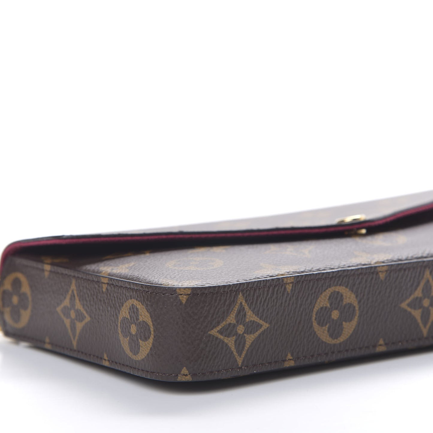 Monogram Pochette Felicie Chain Wallet Fuchsia