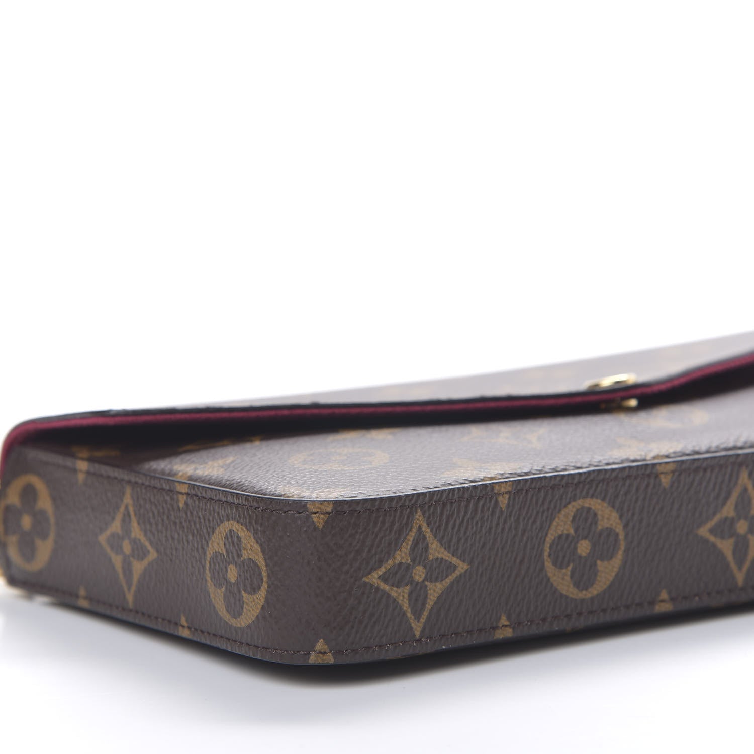 Louis Vuitton Monogram Pochette Felicie Chain Wallet Fuchsia 6 of 9