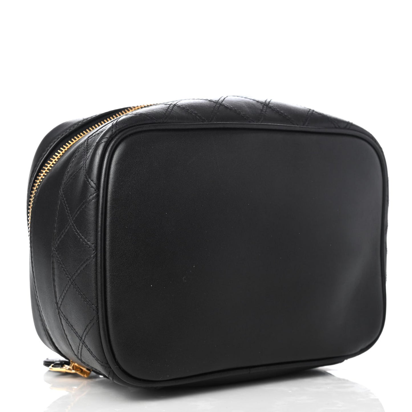 Calfskin Vanity Cosmetic Bag Black