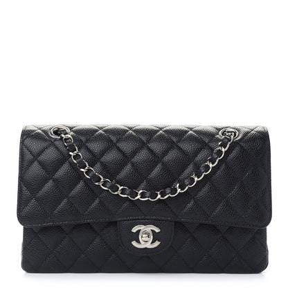 Chanel Caviar Quilted Medium Double Flap Black 1 of 8