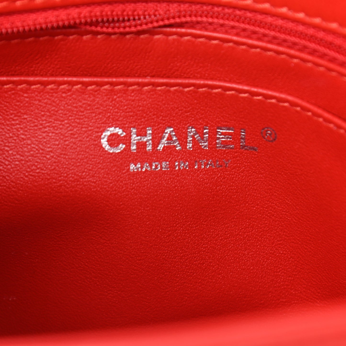 Calfskin Quilted Large Rock My Shoulder Flap Red