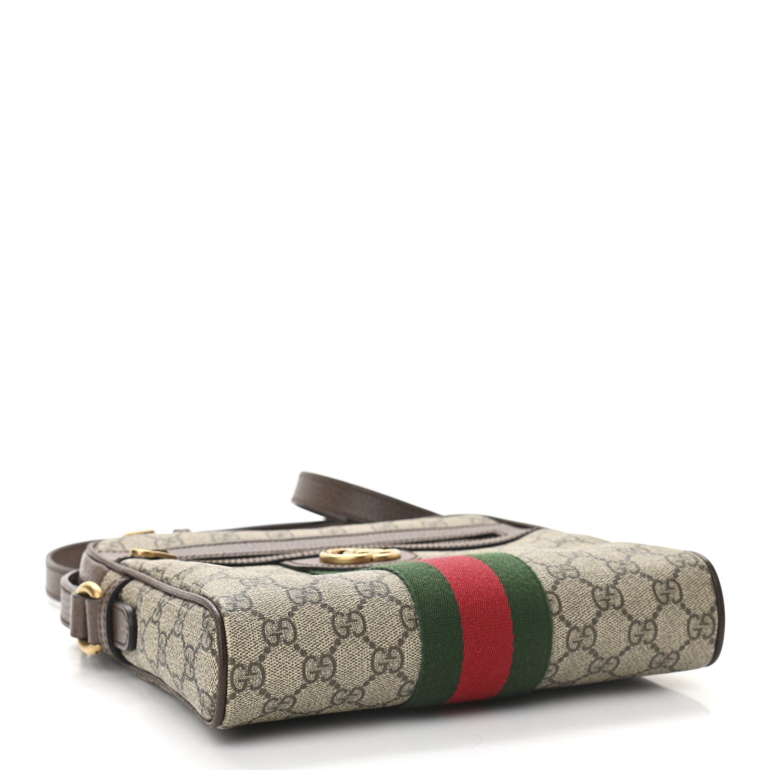 Gucci GG Supreme Monogram Web Small Ophidia Messenger Bag Brown 4 of 10