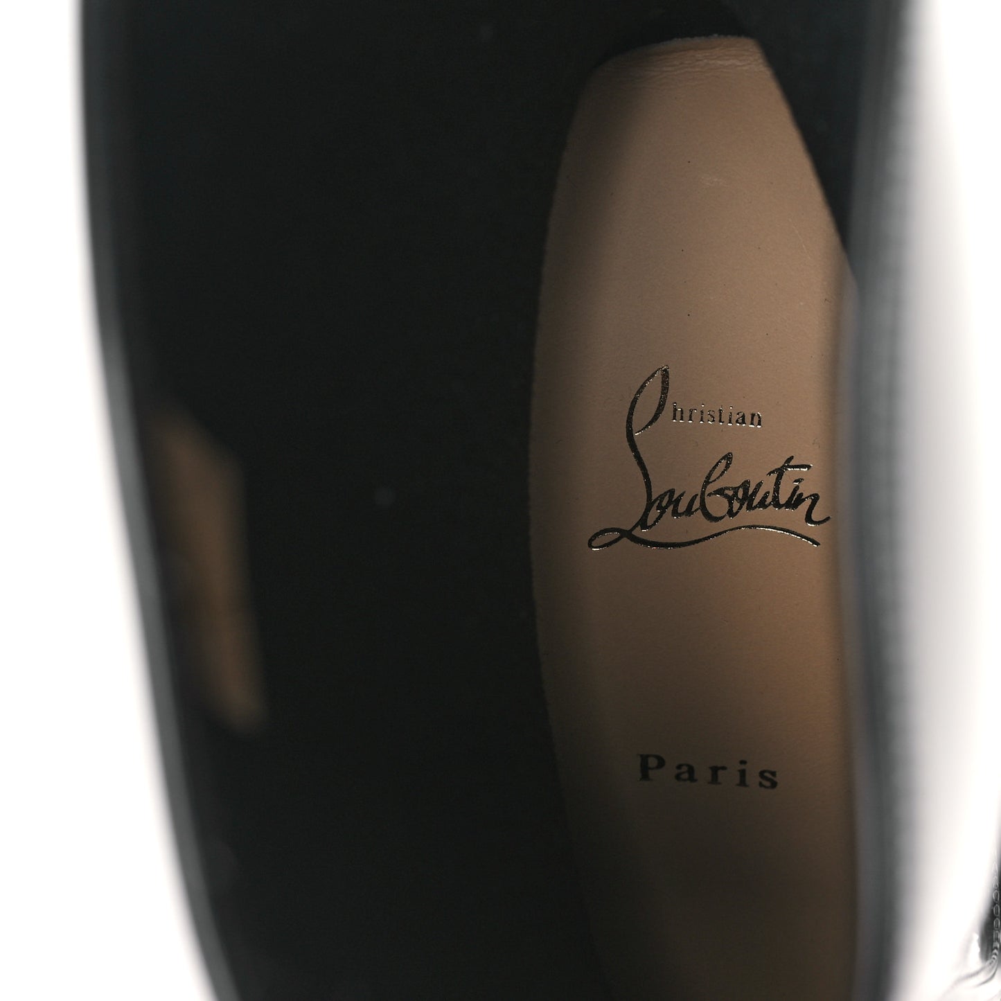Recycled PVC Calfskin Loubirain 70 Boots 38 Black