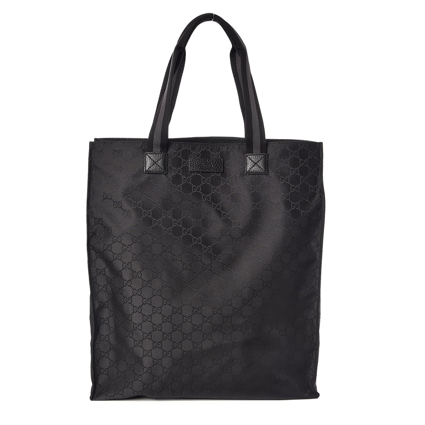 Nylon Monogram Vertical Tote Black